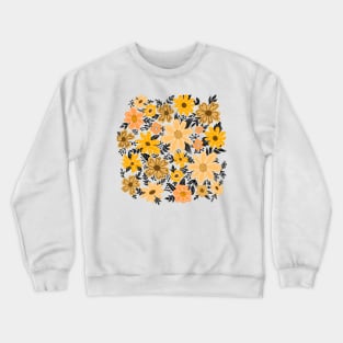 Earthy boho floral Crewneck Sweatshirt